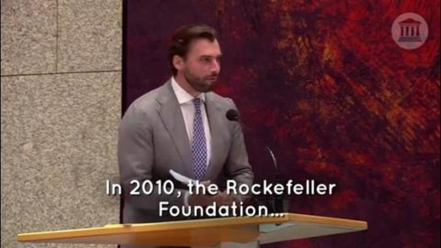 Dutch Politician Thierry Baudet Exposes The Rockefeller Foundation Lock Step Plan
